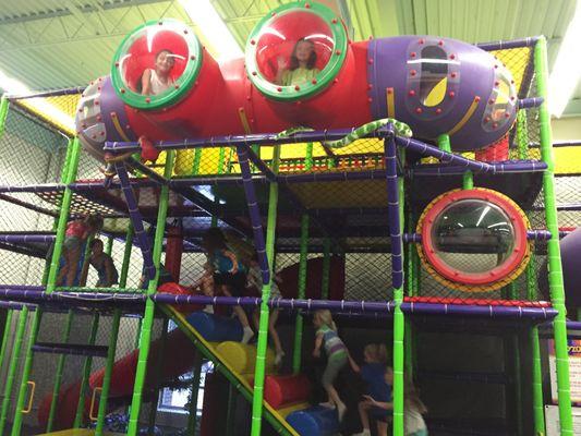 Kids love the 3 story CRAZY MAZE!!