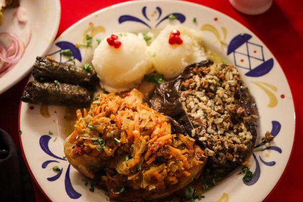 Three Sisters dolmas (gluten-free).