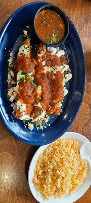 Birria flatuas with side of arroz