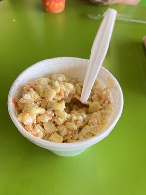 Elotes in a cup