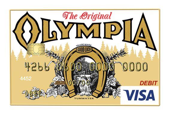 Oly Gold & White Debit Card