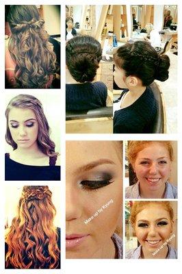 Hair Artistry - Created for Special Occasions! Clockwise from top left - Master Stylist's Rosey, Martha, Nicole and Kyung