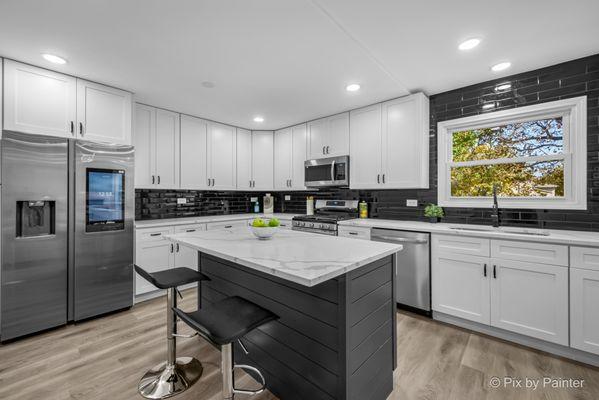 Kitchen Remodeling, Vinyl Floor Installation