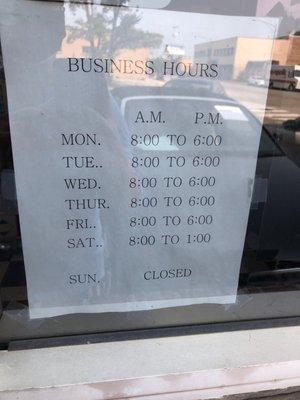 Business Hours