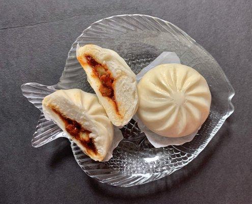 Red BBQ pork bun