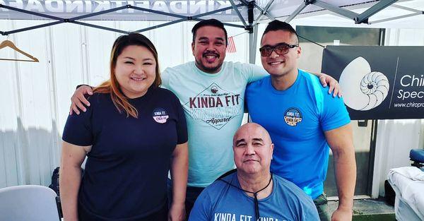 Kid Masscular with KINDAFITKINDAFAT.COM and Frank 'Old Man Lifting' Westall. World/National/CA State drug tested Powerlifting Champions