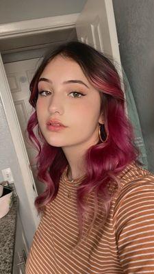 pink hair