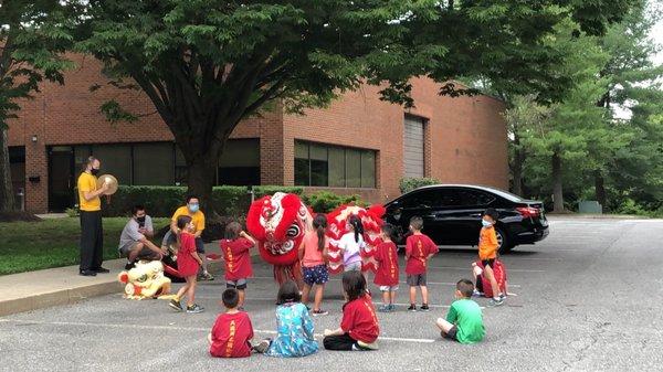 Kids Lion dance practice!! Kids had so much fun!