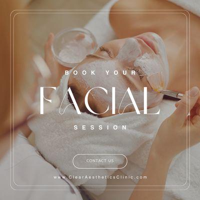 Book Your Facial Session Today