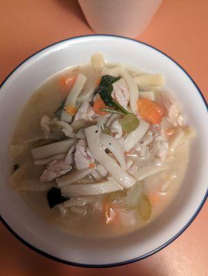 Bowl chicken noodle soup