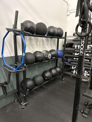 Hexbar, Medicine balls, and Yoga mats