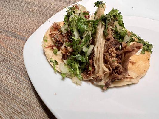 Carnitas Taco. A little dry and slightly bland.