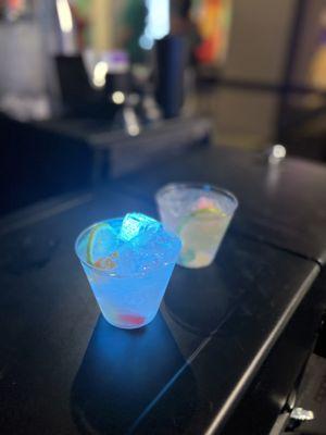 This Signature cocktail has light up ice cubes & Gummi worms to compliment the theme.