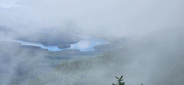 From "Mini Whiteface" (about 3500 feet up) - Lake Placid is in the distance