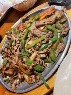 Steak fajitas