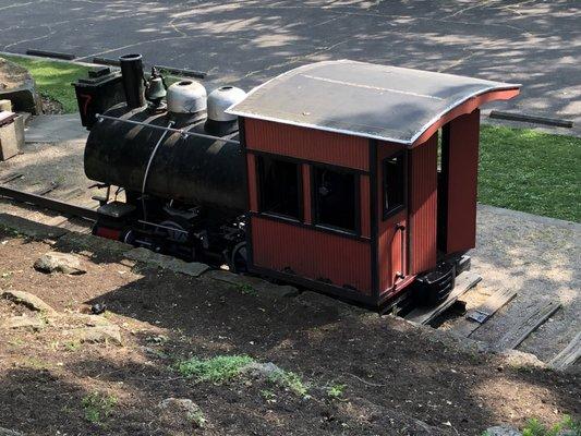 Train on the museum grounds