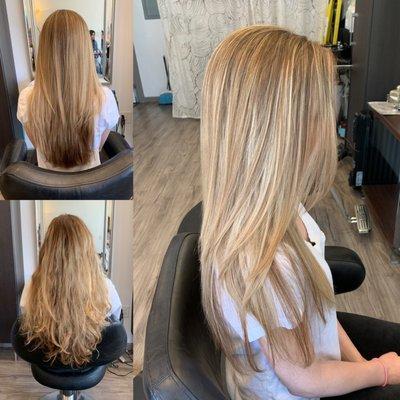 Hilights, toner, haircut by Alisa