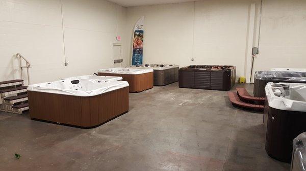 Lot's of hot tubs for sale!