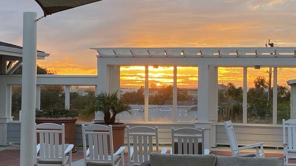 Sunset on the patio