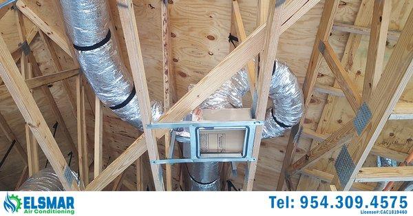 Duct work installed by Elsmar Air