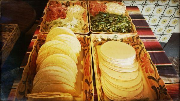 Buffet tortillas