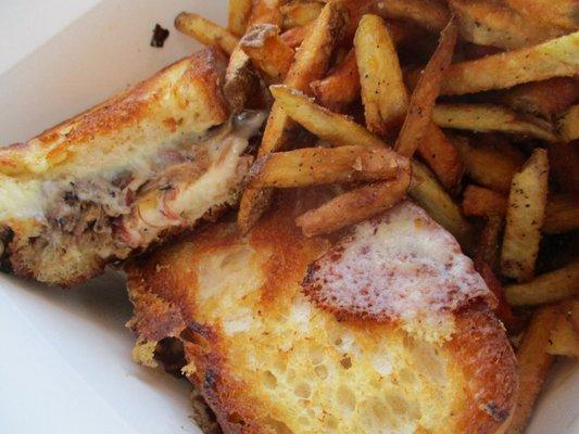 smoky brisket grilled cheese goodness