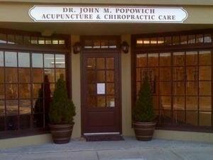 Entrance to Popowich Chiropractic & Acupuncture of Newtown CT