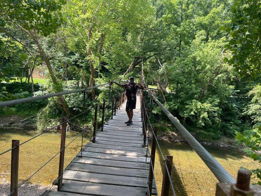 My boy and I on the bridge.