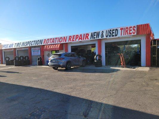 Is new and used tires New and use rims Is Tire repair Rim repair Balance. Rotation