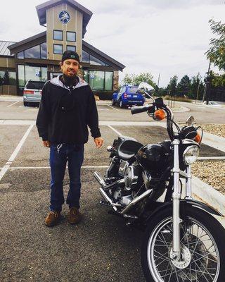 Congratulations to Columbine Federal Credit Union's Free To Ride winner. Geoffrey won 6 months worth of payments on his Harley!