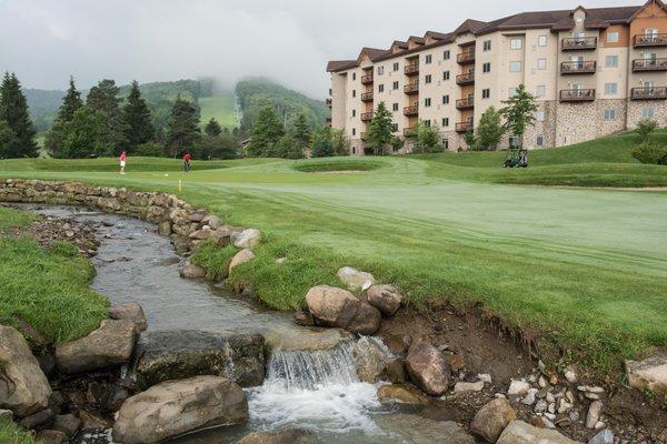 Number 9 green and Tamarack Club