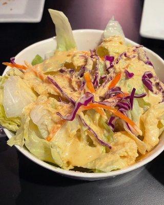 House Salad with ginger dressing