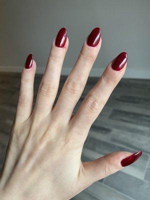 Bloody fingers and unevenly shaped nails