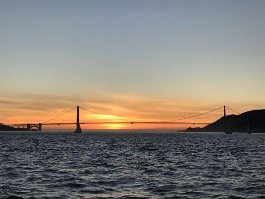 Sunset of Golden Gate Bridge