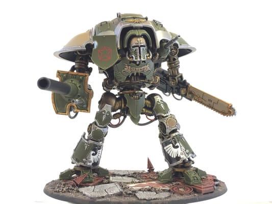 A stunning Imperial Knight painted by one of the shop regulars!