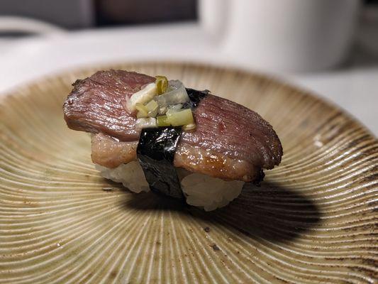 Kamo (miso marinated duck breast)