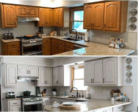 Kitchen Cabinet - Before & After