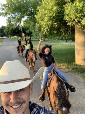 One hour guided trail ride