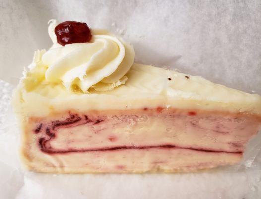 White chocolate Raspberry cheesecake