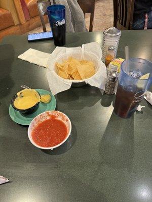 Chips and salsa (and queso)