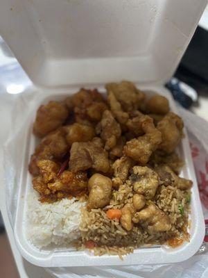 Crispy Chicken and Orange Chicken