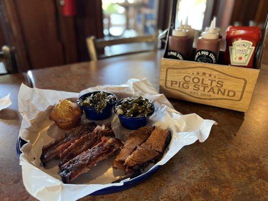 Sliced Brisket & Ribs Combo