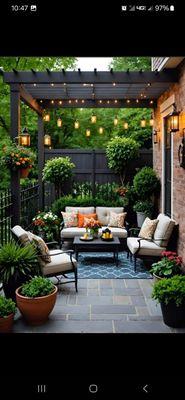 Beautiful outdoor seating area.