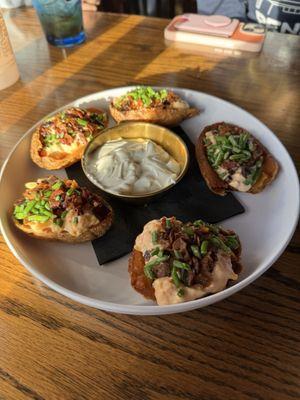 Loaded potato skins