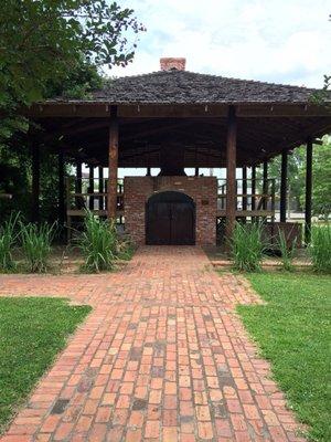 Sugar mill. Still operational, and used once a year during a festival.