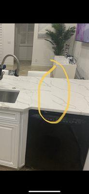 Uneven countertops and bad seams