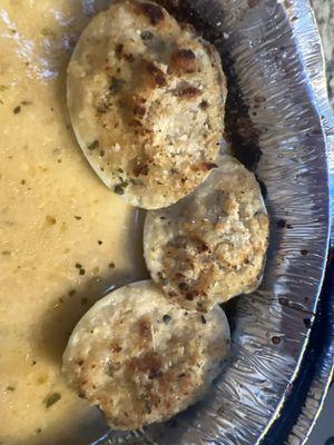 uncooked mush baked clams