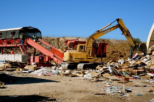 Recycling of Cardboard and construction waste