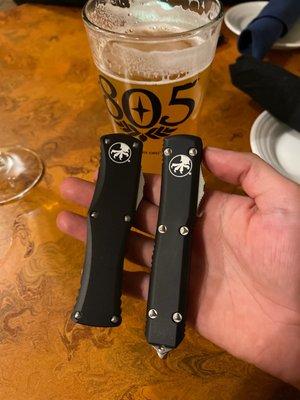 Left: Microtech Hera Right: Microtech Ultratech