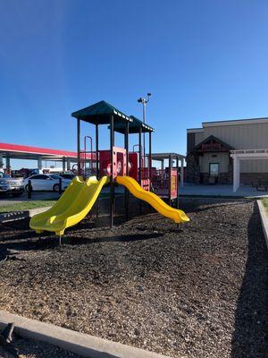 Playground for little to  get out their wiggles stretch it out.